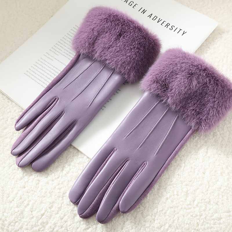 Women’s PU Leather Gloves